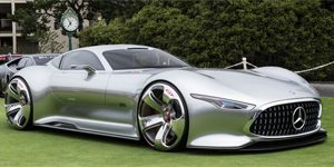 Mercedes concept car showcasing the latest in design and technology.